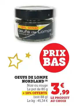 Bi1 NORDLAND Oeufs de lompe offre