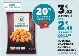 Bi1 Pommes dauphine au four surgelees u offre