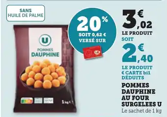Bi1 Pommes dauphine au four surgelees u offre