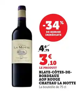 Bi1 LA MOTTE Blaye-côtes-de- bordeaux aop rouge chateau offre