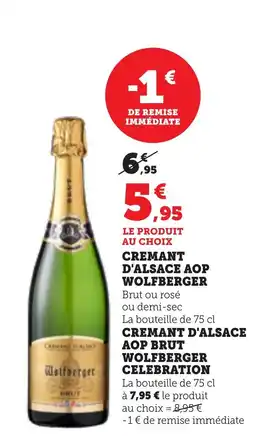 Bi1 WOLFBERGER Cremant d'alsace aop offre