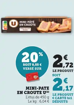 Bi1 Mini-paté en croute offre