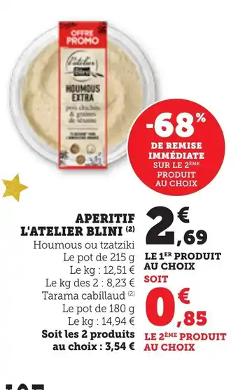 Bi1 L'ATELIER BLINI Aperitif offre
