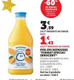 Bi1 INNOCENT Pur jus refrigere format special offre