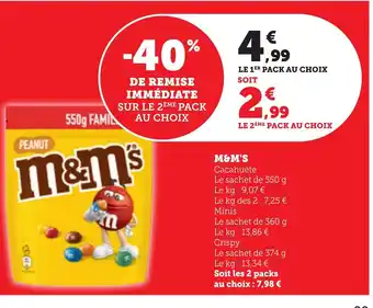 Bi1 M&M's offre