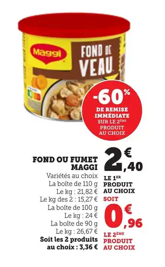 Bi1 MAGGI Fond ou fumet offre