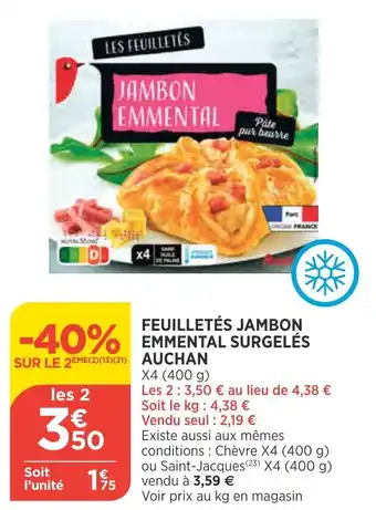 Bi1 Feuilletés Jambon offre