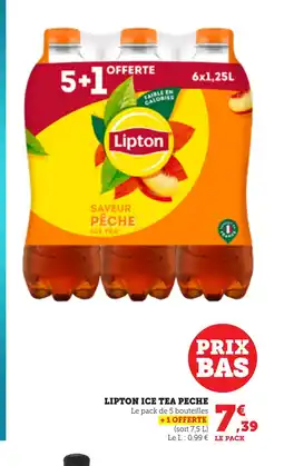 Bi1 LIPTON Ice tea peche offre