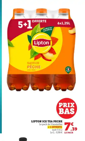 Bi1 LIPTON Ice tea peche offre