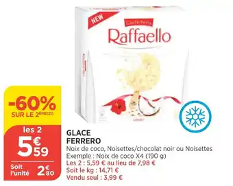 Bi1 Glace Ferrero offre