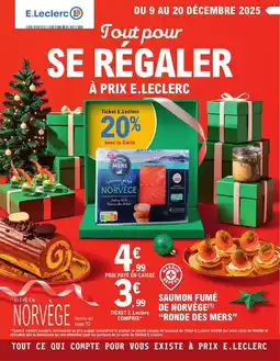 E.Leclerc RONDE DES MERS Saumon fumé de norvège offre