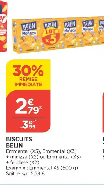 Bi1 Biscuits Belin offre
