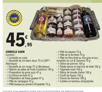 E.Leclerc Corbeille gabin offre