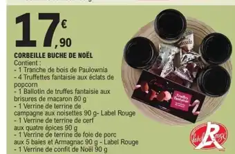 E.Leclerc Corbeille buche de noël offre