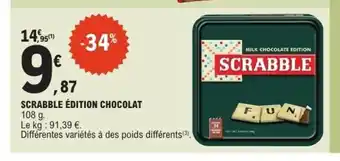 E.Leclerc Scrabble édition chocolat offre