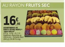 E.Leclerc DACO BELLO Assortiments de fruits séchés meryl offre