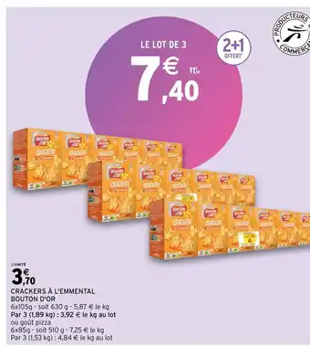 Intermarché Crackers à l'Emmental offre