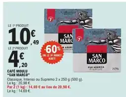 E.Leclerc SAN MARCO Café moulu offre