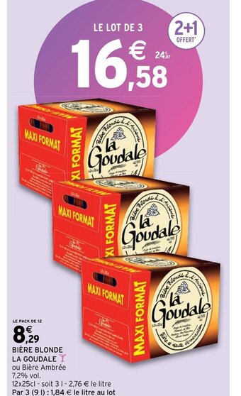 Intermarché Bière Blonde La Goudale offre