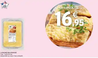 Intermarché Lasagne Bolognaise offre