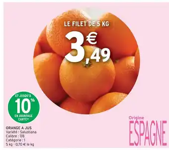 Intermarché Orange A Jus offre