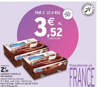 Intermarché Liégeois Chocolat offre