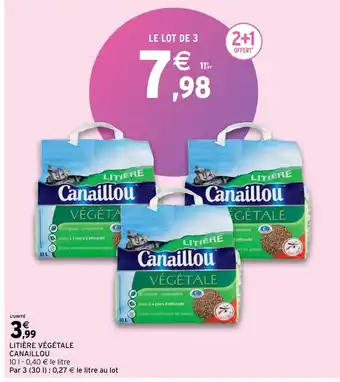 Intermarché Litière Végétale offre