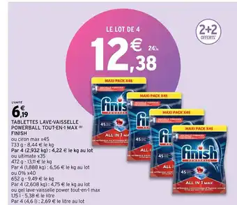 Intermarché Tablettes Lave-Vaisselle offre