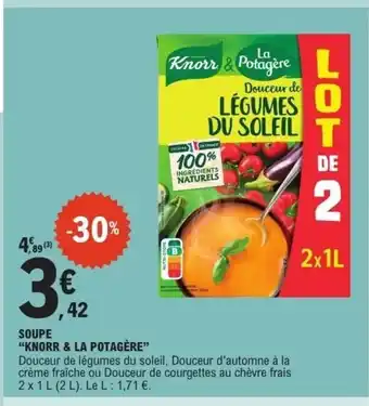 E.Leclerc KNORR & LA POTAGÈRE Soupe offre