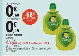 E.Leclerc Jus de citron offre
