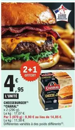 E.Leclerc CHARAL Cheeburger offre