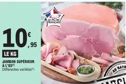 E.Leclerc Jambon supérieur à l'os offre