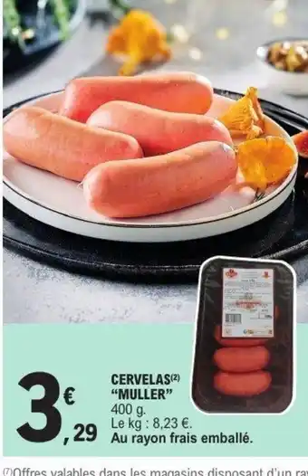 E.Leclerc MULLER Cervelas offre