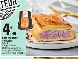 E.Leclerc MULLER Paté lorrain offre