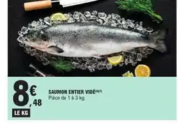 E.Leclerc Saumon entier vidé offre