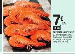 E.Leclerc Crevettes cuites offre