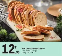E.Leclerc Pain campagnard garni offre