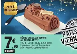 E.Leclerc Bûche crème au beurre au chocola offre