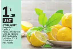 E.Leclerc CITRON JAUNe offre