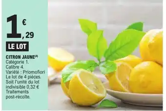 E.Leclerc CITRON JAUNe offre
