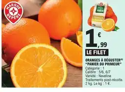E.Leclerc PANIER DU PRIMEUR Oranges à déguster offre