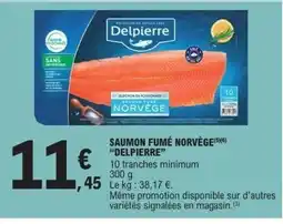 E.Leclerc DELPIERRE Saumon fumé norvège offre