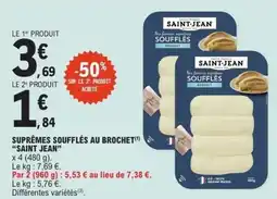 E.Leclerc SAINT JEAN Suprêmes soufflés au brochet offre