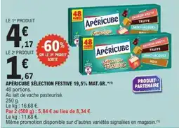 E.Leclerc APÉRICUBE Sélection festive 19,5% mat.gr offre