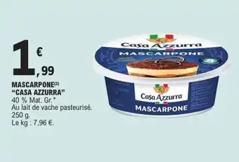 E.Leclerc CASA AZZURRA Mascarpone offre