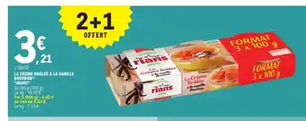E.Leclerc RIANS La crème brûlée à la vanille bourbon offre