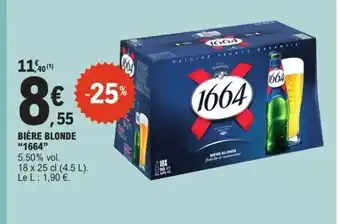 E.Leclerc 1664 Bière blonde offre