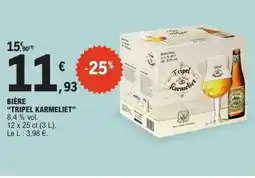 E.Leclerc TRIPEL KARMELIET Bière offre