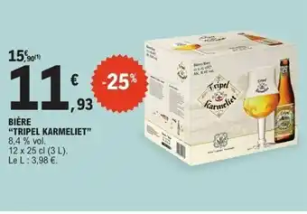 E.Leclerc TRIPEL KARMELIET Bière offre