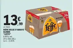 E.Leclerc LEFFE Bière belge d'abbaye blonde offre